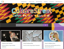 Tablet Screenshot of culturestreet.org