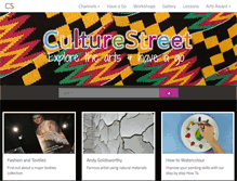 Tablet Screenshot of culturestreet.org.uk
